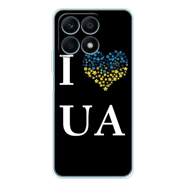 Чехол с рисунком «I Love UA» для Huawei Honor X8a Чехол с рисунком «I Love UA» для Huawei Honor X8a