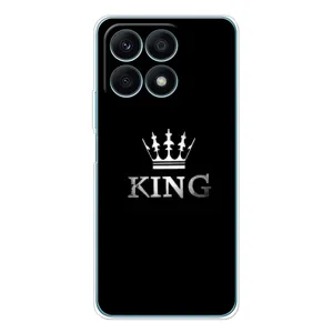 Чехол (Корона на чёрном фоне) для Хуавей Хонор X8a (KING)