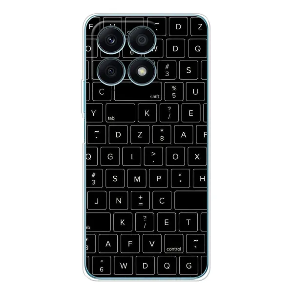 Чехол с рисунком «Клавиатура» для Huawei Honor X8a Чехол с рисунком «Клавиатура» для Huawei Honor X8a