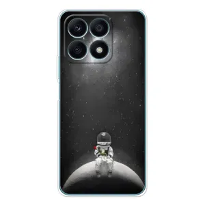 Силіконовый Чохол з принтом "Космонавти" на Huawei Honor X8a (Космонавт романтик)