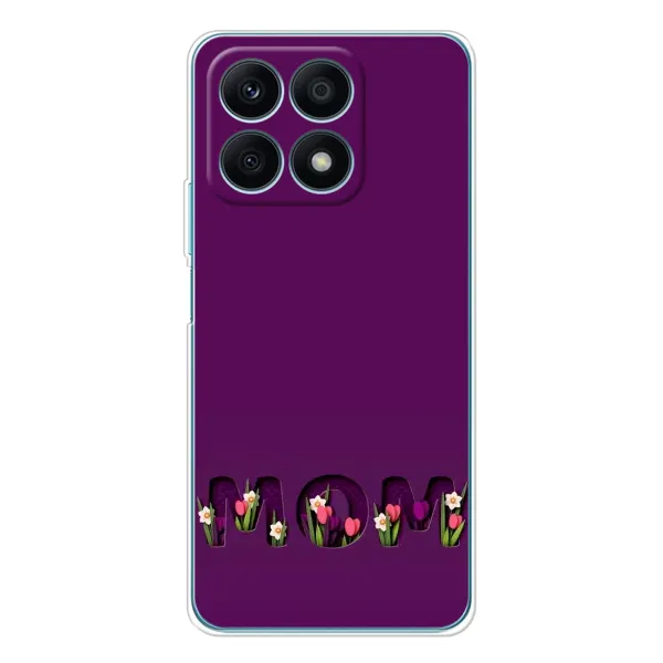 Чехол с рисунком «Мама с цветами» для Huawei Honor X8a Чехол с рисунком «Мама с цветами» для Huawei Honor X8a