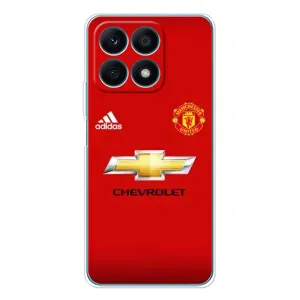 Силиконовые Чехлы принт Футбол на Huawei Honor X8a (Man United)