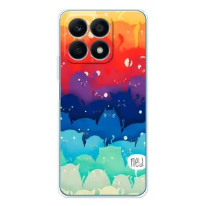 Силиконовый чехол с котиком для Huawei Honor X8a (Mew)