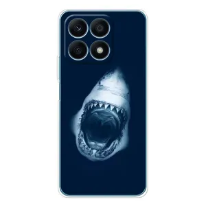Силиконовый бампер с картинкой животных для Huawei Honor X8a (Пасть Акулы)