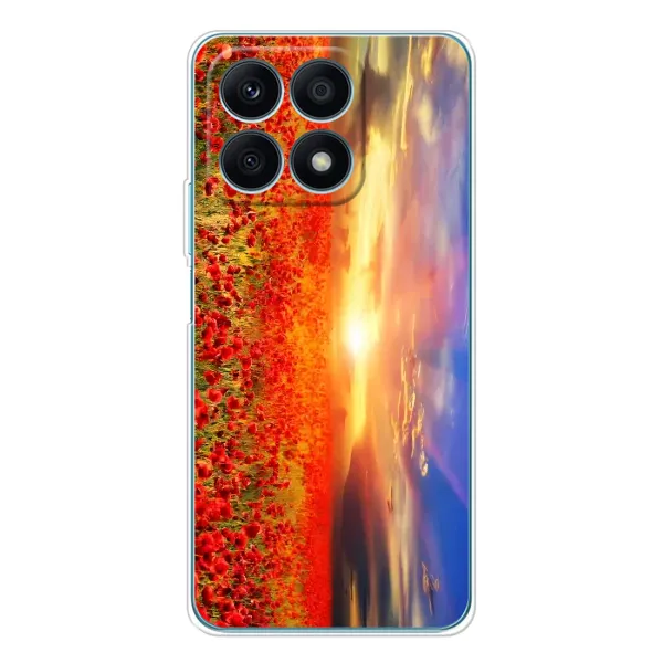 Чехол с рисунком «Поле тюльпанов» для Huawei Honor X8a Чехол с рисунком «Поле тюльпанов» для Huawei Honor X8a