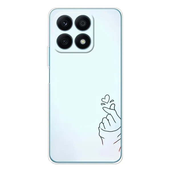 Чехол с рисунком «Сердце на голубом» для Huawei Honor X8a Чехол с рисунком «Сердце на голубом» для Huawei Honor X8a