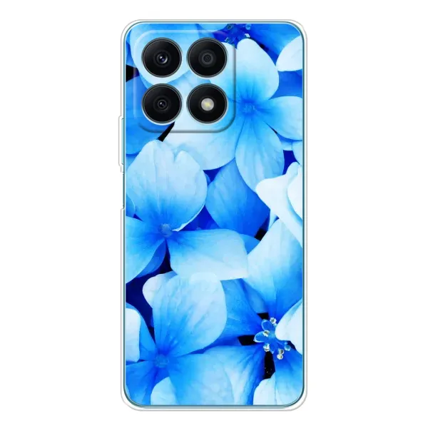 Чехол с рисунком «Синие цветы» для Huawei Honor X8a Чехол с рисунком «Синие цветы» для Huawei Honor X8a