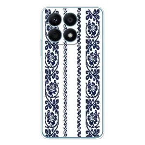 Силіконовый Чохол на Huawei Honor X8a з картинкой Вишиванки (Синя вишиванка)