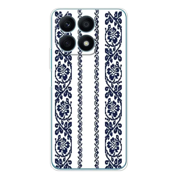 Чехол с рисунком «Синяя вышиванка» для Huawei Honor X8a Чехол с рисунком «Синяя вышиванка» для Huawei Honor X8a