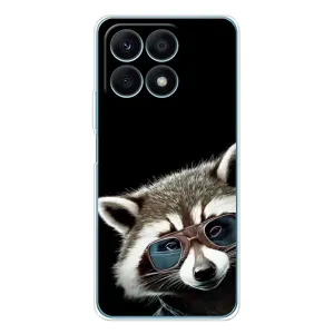 Силіконовий Чохол з Энотами на Huawei Honor X8a (Стильний Єнот)