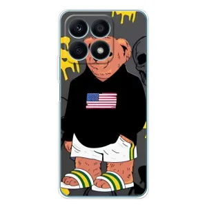 Чехлы Мишка Тедди для Хуавей Хонор X8a (Teddy USA)