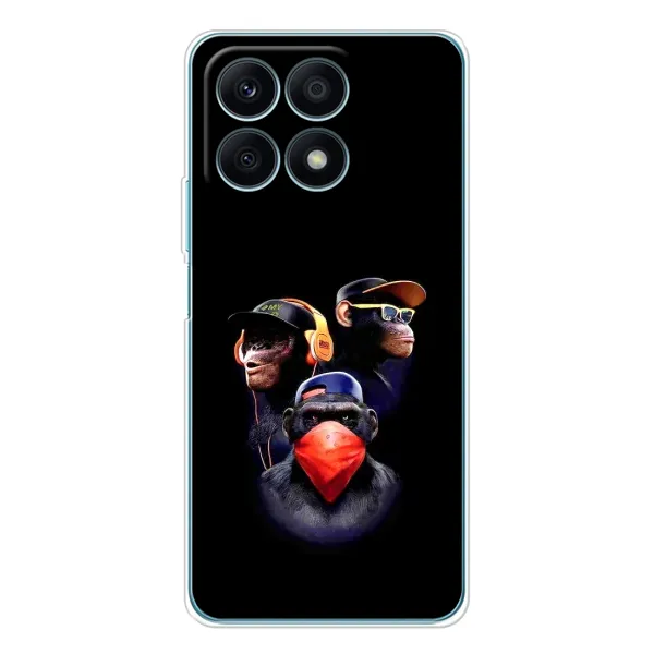 Чехол с рисунком «Три обезьяны» для Huawei Honor X8a Чехол с рисунком «Три обезьяны» для Huawei Honor X8a