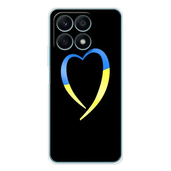 Чехол с рисунком «Украинское сердце» для Huawei Honor X8a Чехол с рисунком «Украинское сердце» для Huawei Honor X8a