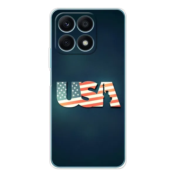 Чехол с рисунком «USA» для Huawei Honor X8a Чехол с рисунком «USA» для Huawei Honor X8a