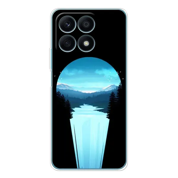 Чехол с рисунком «Синий Водопад» для Huawei Honor X8a