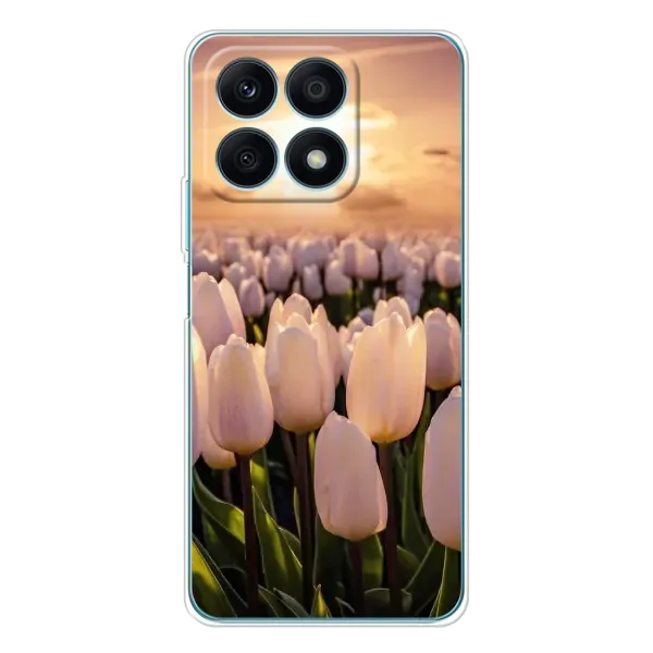 Чехол с рисунком «Закат с цветами» для Huawei Honor X8a Чехол с рисунком «Закат с цветами» для Huawei Honor X8a