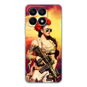 ЗСУ Чехлы (TPU) для Huawei Honor X8a (Женщина солдат)