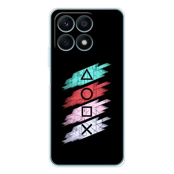 Чехол с рисунком «Значки Sony» для Huawei Honor X8a Чехол с рисунком «Значки Sony» для Huawei Honor X8a