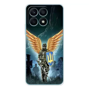 Патриотический Чехол для Huawei Honor X8a (ЗСУ з крильями)