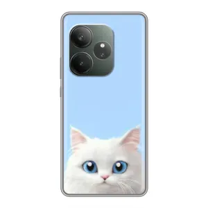Чехол на тематику: Коты для Huawei Honor X8d (Белый кот)