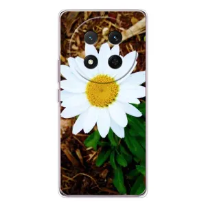 Чехол с ромашками на Huawei Honor X9c (Белая ромашка)