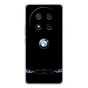 Силиконовый бампер с картинкой машины на Huawei Honor X9c (Черный BMW)