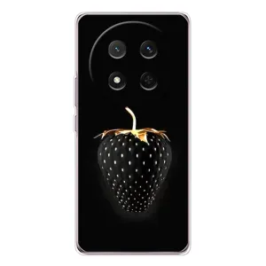 Чехол с изображением вкусной еды для Huawei Honor X9c (Чёрная клубника)