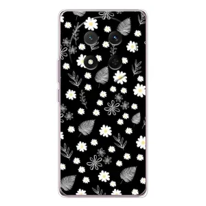 Чехлы с тематикой "ЦВЕТЫ" на Huawei Honor X9c (цветение на чорном)