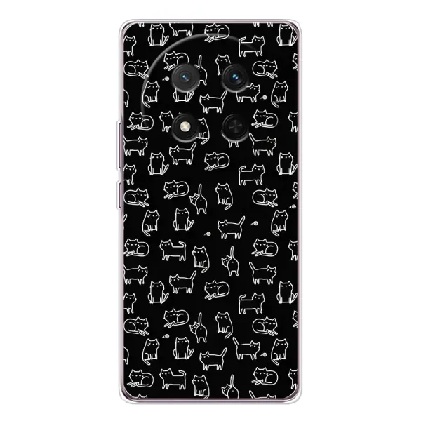 Чехол с рисунком «Котики на черном» для Huawei Honor X9c Чехол с рисунком «Котики на черном» для Huawei Honor X9c