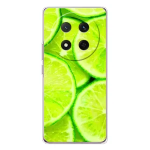 Чехол с изображением вкусной еды для Huawei Honor X9c (Лайм)