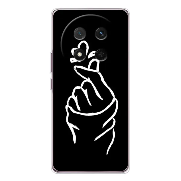 Чехол с рисунком «Сердце на черном» для Huawei Honor X9c Чехол с рисунком «Сердце на черном» для Huawei Honor X9c
