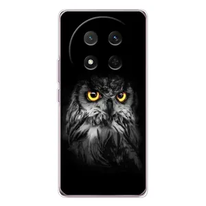 Чохли з принтом СОВИ для Huawei Honor X9c (Сова на чорному)