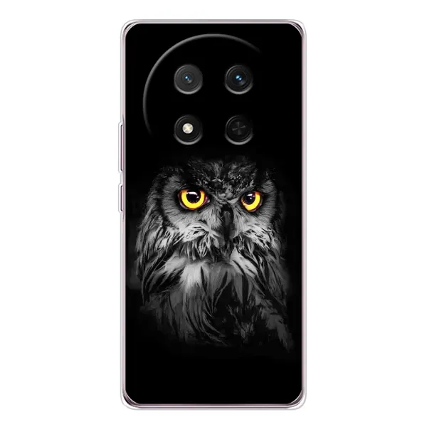 Чехол с рисунком «Сова на чёрном» для Huawei Honor X9c Чехол с рисунком «Сова на чёрном» для Huawei Honor X9c