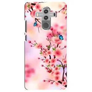Чехол с принтом САКУРЫ на Huawei Mate 10 Pro (Бабочки на сакуре)