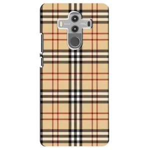 Чехол с Брендами одежды на Хуавей Мейт 10 Про (Burberry стиль)