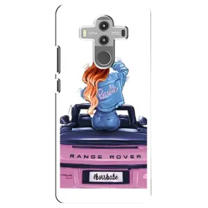 Силіконовый Чохол на Huawei Mate 10 Pro з картинкой Модных девушек (Дівчина на машині)