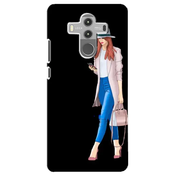 Чехол с рисунком «Девушка со смартфоном» для Huawei Mate 10 Pro Чехол с рисунком «Девушка со смартфоном» для Huawei Mate 10 Pro