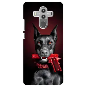 Чехол ДОБЕРМАН для Huawei Mate 10 Pro (Доберман злой)