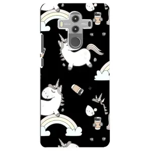 Чехол Unicorn на Huawei Mate 10 Pro (Единорог с кофе)
