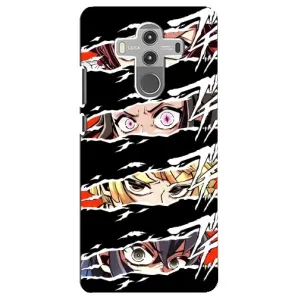Силиконовые чехлы с глазами Anime для Хуавей Мейт 10 Про (Глаза на чорном)