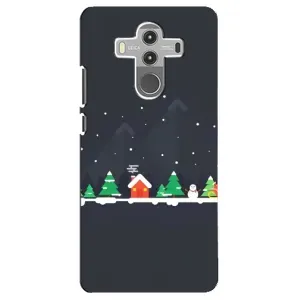 Силіконовий бампер на різдво для Huawei Mate 10 Pro (Місто зимове)