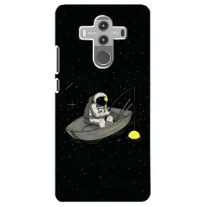 Силіконовый Чохол з принтом "Космонавти" на Huawei Mate 10 Pro (Космонавт на рибалці)