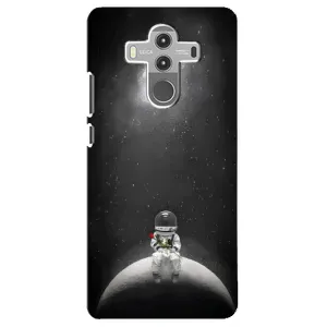 Силіконовый Чохол з принтом "Космонавти" на Huawei Mate 10 Pro (Космонавт романтик)