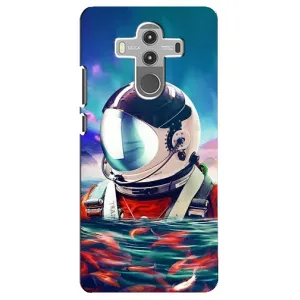 Силіконовый Чохол з принтом "Космонавти" на Huawei Mate 10 Pro