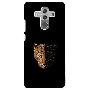 Чехол с леопардовым принтом на Huawei Mate 10 Pro (Леопард на черном)