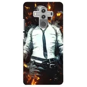 Силиконовый чехол с картинкой "Герой Pubg" на Huawei Mate 10 Pro (Man Пубг)
