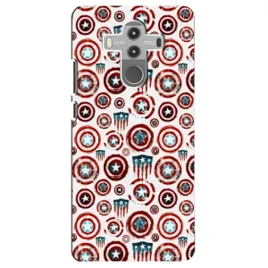 Чехол с Щитом Капитана Америки на Huawei Mate 10 Pro (Марвел щиты)
