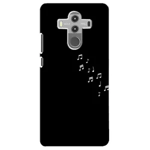 Чохол з картинками на чорному фоні для Huawei Mate 10 Pro (Ноти)