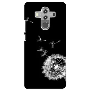 Силиконовый Чехол с одуванчиками на Huawei Mate 10 Pro (Одуванчик на чёрном)