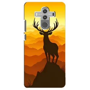 Чехлы с изображением разных животных для Huawei Mate 10 Pro (Силуэт Оленя)
